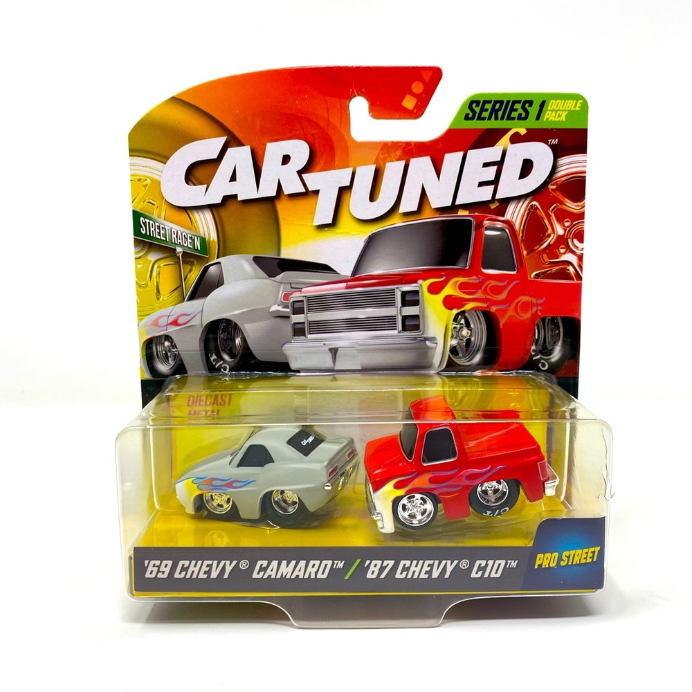 Car‎ Tuned Series 1 MGA Die Cast ‘69 Chevy Camaro ‘87 Chevy C10 Pro Street NEW